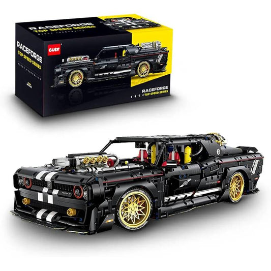 GULY 10637 Dodge Challenger Building Block Model (1:8 Scale) (Static Version)