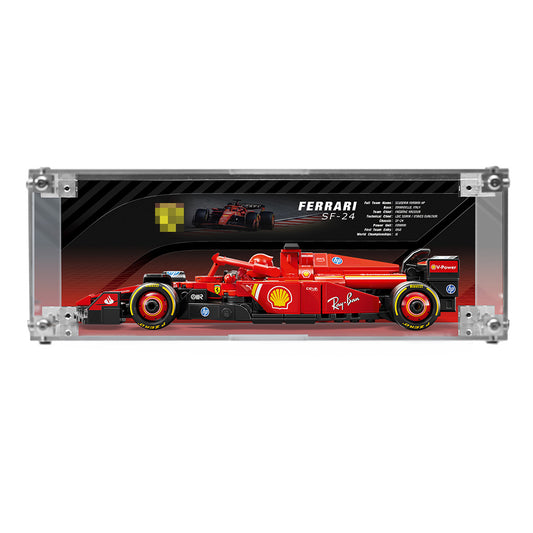 Super Racing Car Transparent Inteated Acrylic Display Case