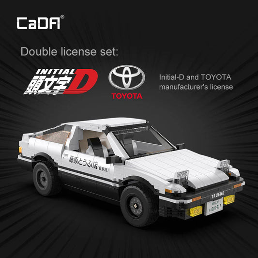 CADA C61024 Initial-D Toyota AE86 Trueno Building Block Model (1:12 Scale)