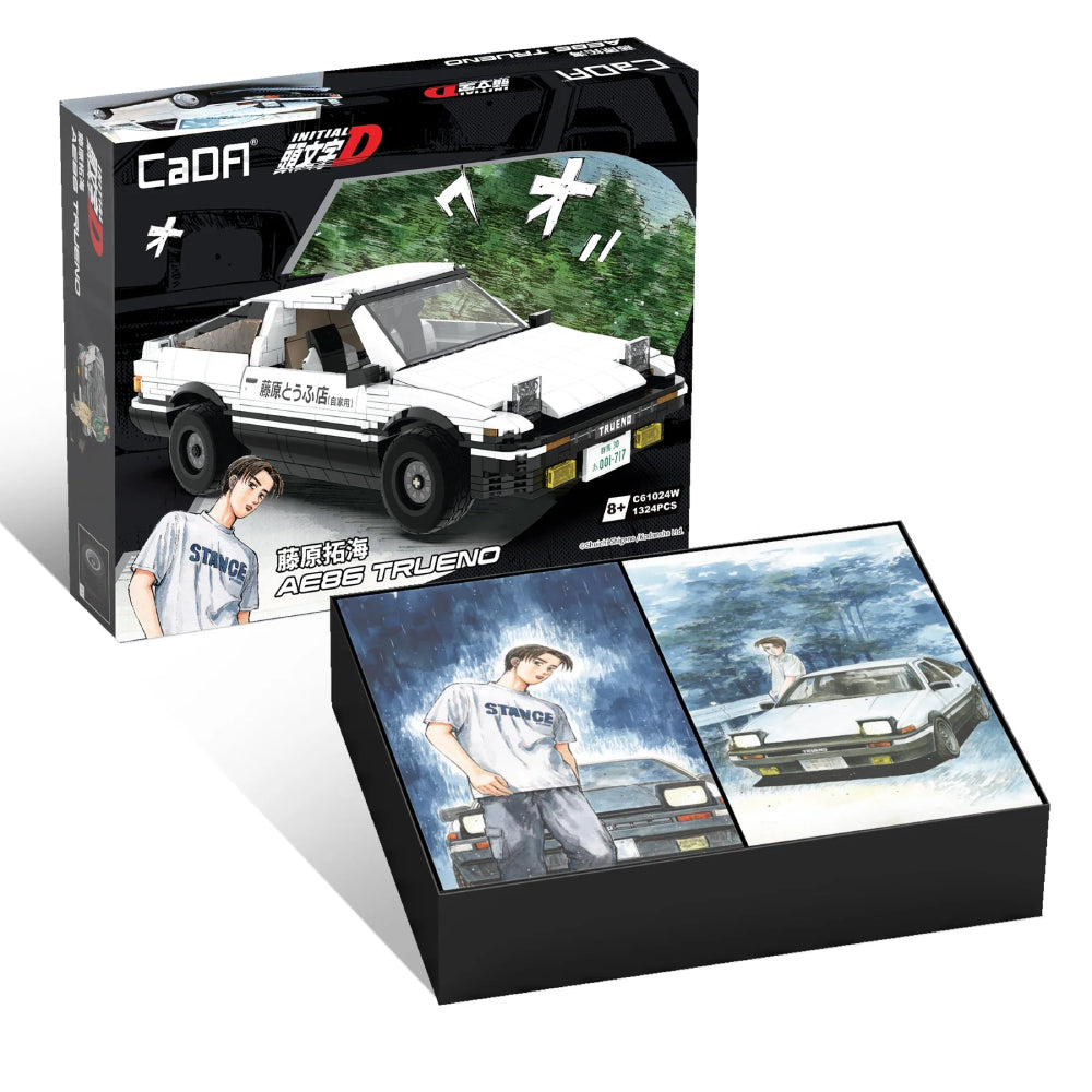 CADA C61024 Initial-D Toyota AE86 Trueno Building Block Model (1:12 Scale)