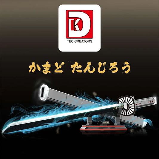 DK 1516 Demon Slayer Tanjiro Nichirin Blade Building Block Model (Grey)