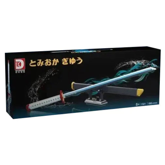 DK 1521 Demon Slayer Giyu Tomioka Water Nichirin Blade Building Block Model (Blue)