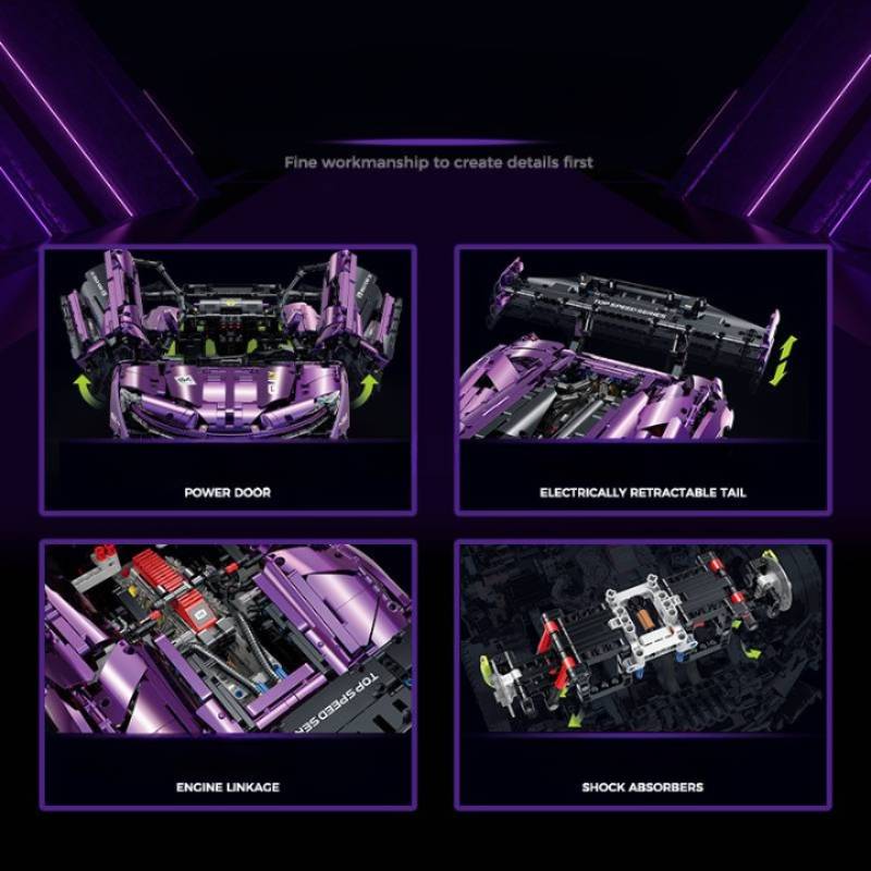 GULY 10617 McLaren P1 Hypercar Building Block Model (1:8 Scale)