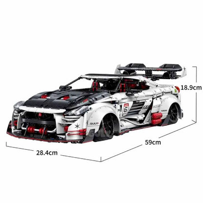 GULY 10630 Nissan GT-R Building Block Model (1:8 Scale)