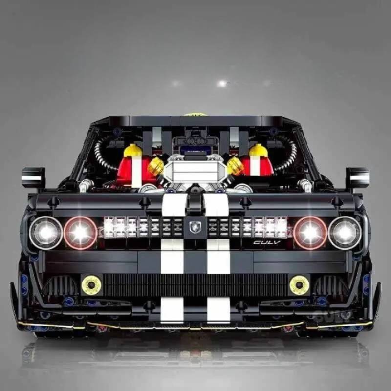 GULY 10637 Dodge Challenger Building Block Model (1:8 Scale) (Static Version)