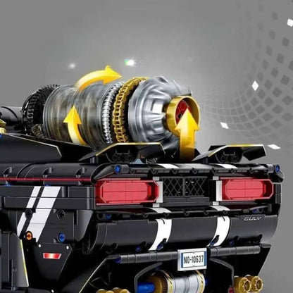 GULY 10637 Dodge Challenger Building Block Model (1:8 Scale) (Static Version)