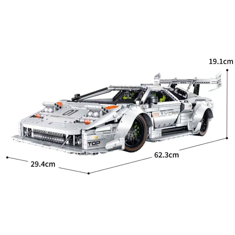 GULY 10649 Lamborghini Countach LP5000 Building Block Model (1:8 Scale)