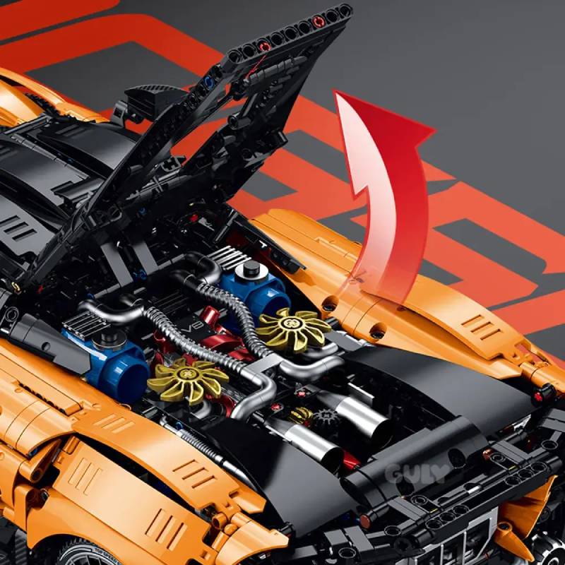 GULY 10650 McLaren W1 Building Block Model (1:8 Scale)