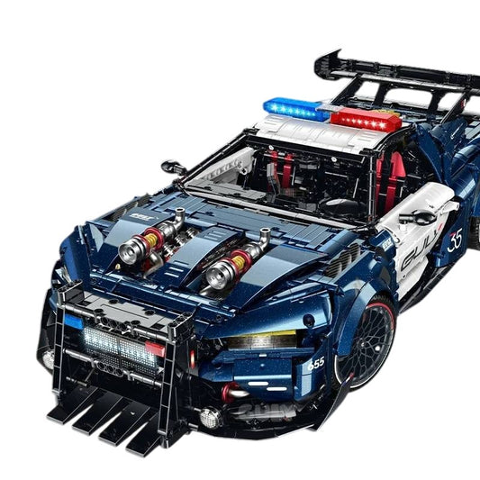 GULY 10655 Modified Ford Mustang Police Car Building Block Model