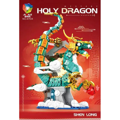JIQILE 47134 Holy Dragon Building Block Model