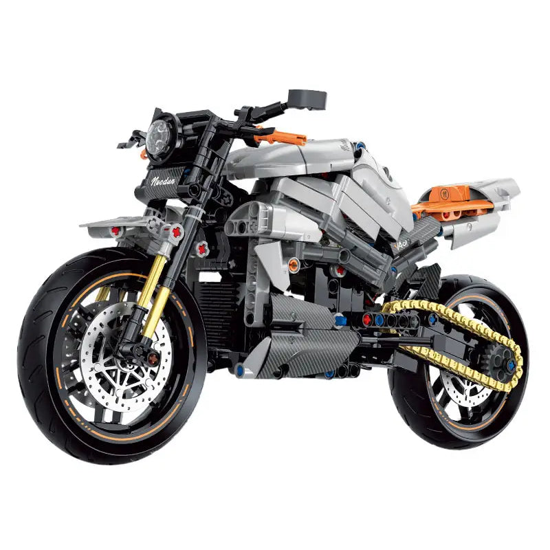 GULY 60508 Silver Norton V4CR Building Block Model (1:8 Scale)