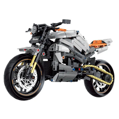 GULY 60508 Silver Norton V4CR Building Block Model (1:8 Scale)