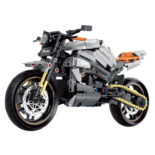 GULY 60508 Silver Norton V4CR Building Block Model (1:8 Scale)