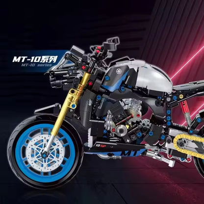 GULY 60509 Blue Yamaha MT-10 Building Block Model (1:8 Scale)