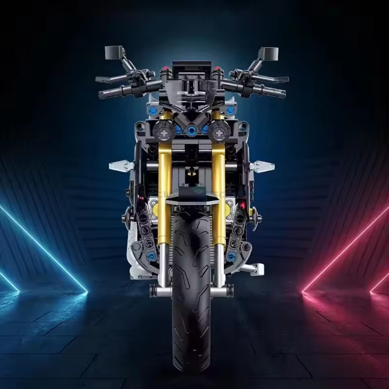 GULY 60509 Blue Yamaha MT-10 Building Block Model (1:8 Scale)