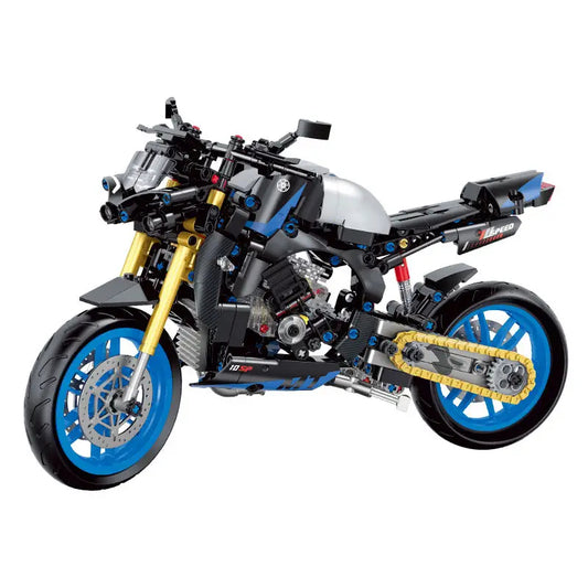 GULY 60509 Blue Yamaha MT-10 Building Block Model (1:8 Scale)