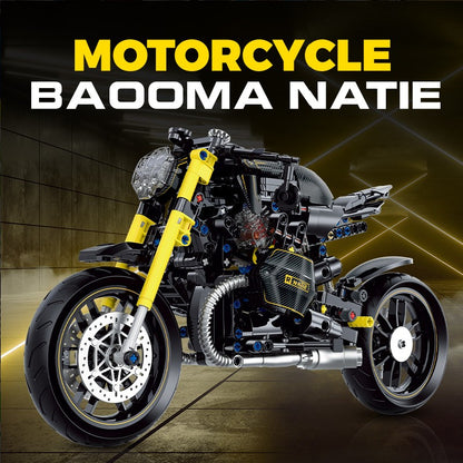 GULY 60515 Latte BMW R80 Bobber Building Block Model (1:8 Scale)