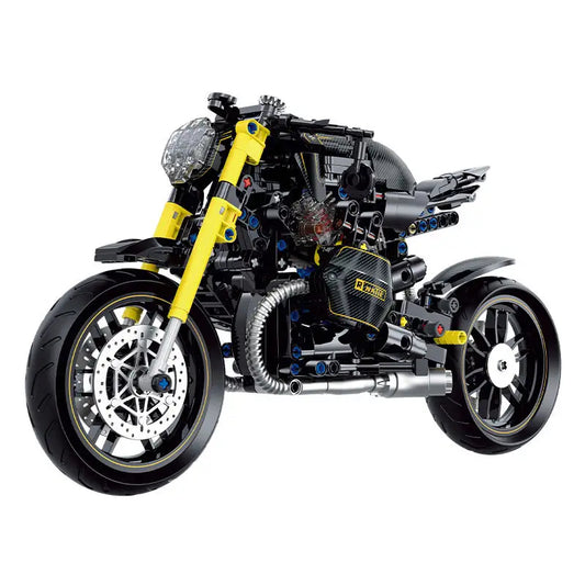 GULY 60515 Latte BMW R80 Bobber Building Block Model (1:8 Scale)