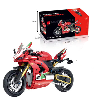 GULY 60516 Red Ducati Panigale V2 Building Block Model (1:8 Scale)