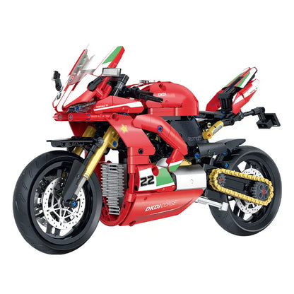 GULY 60516 Red Ducati Panigale V2 Building Block Model (1:8 Scale)