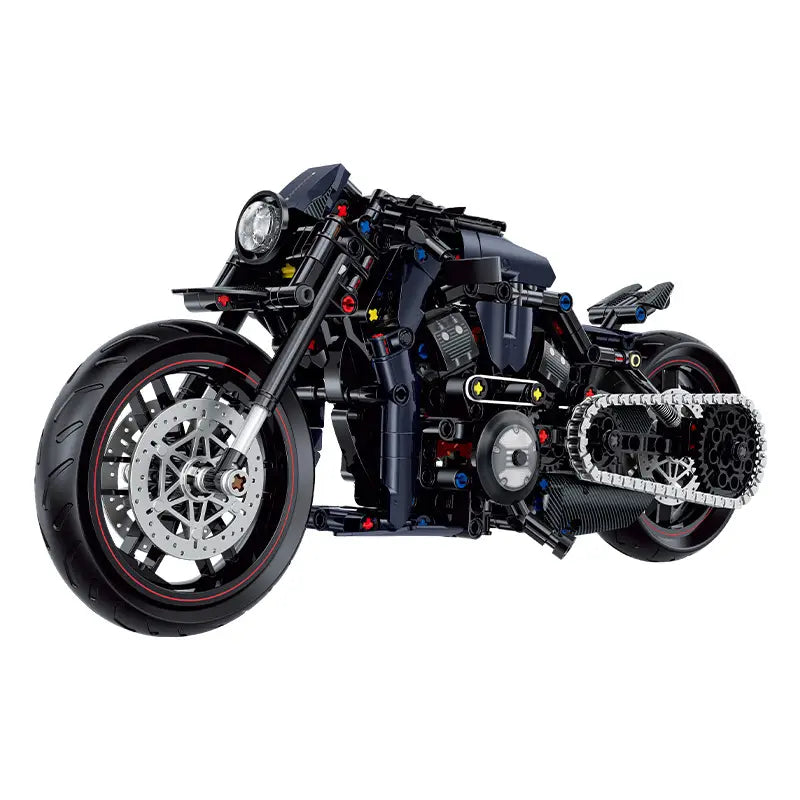 GULY 60517 Black Harley-Davidson V-Rod Building Block Model (1:8 Scale)