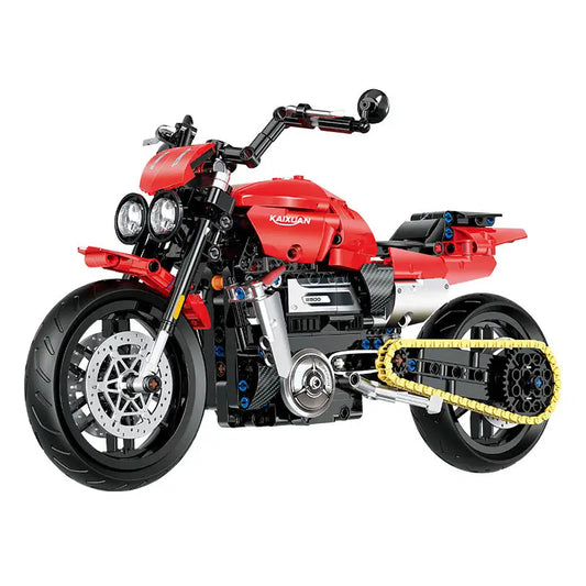 GULY 60528 Red Triumph Rocket 3 Storm Building Block Model (1:8 Scale)