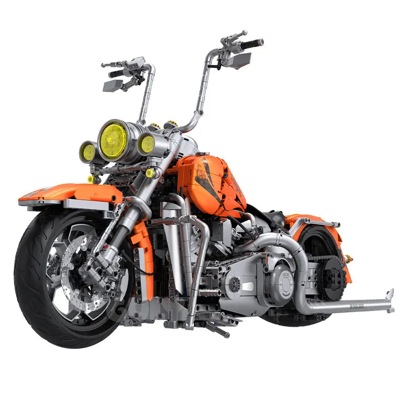 GULY 60531 Orange Harley-Davidson Softail Deluxe Building Block Model (1:5 Scale)