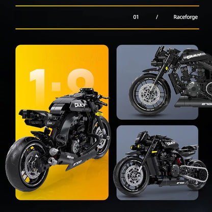 GULY 60533 Black Yamaha V-Max Building Block Model (1:8 Scale)