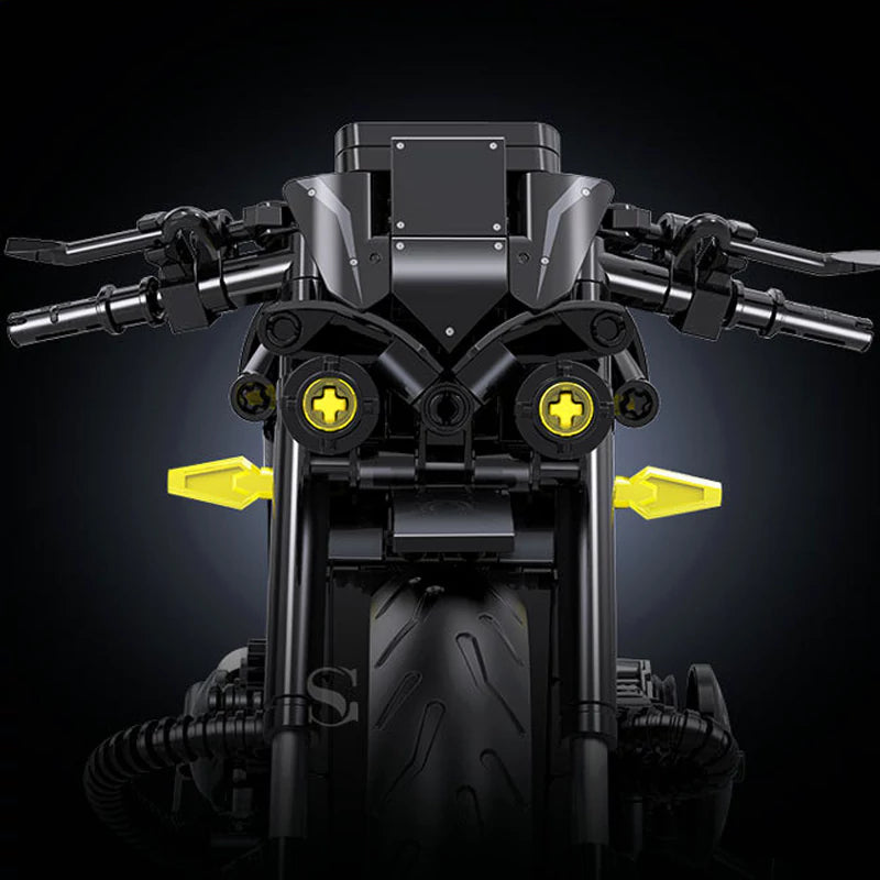 GULY 60533 Black Yamaha V-Max Building Block Model (1:8 Scale)