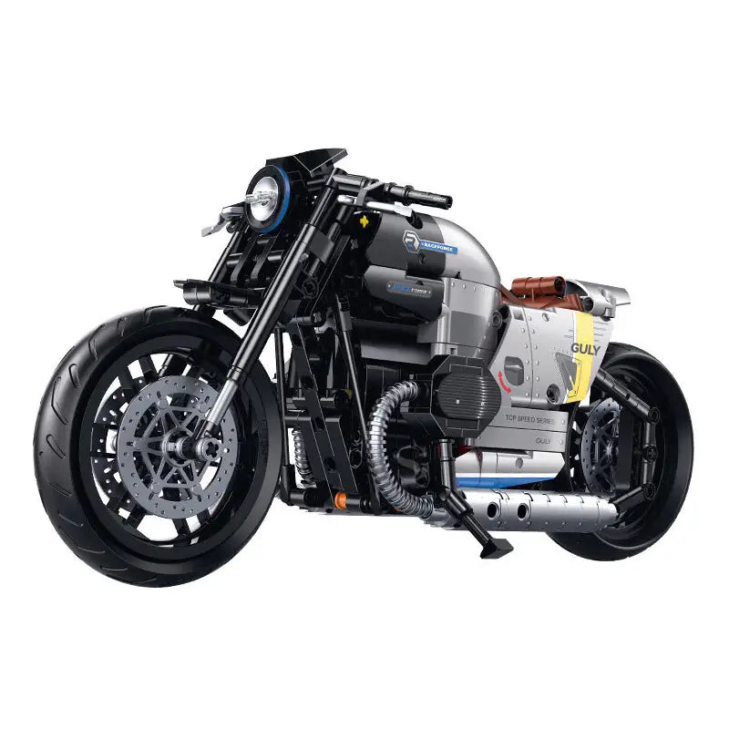 GULY 60535 Black/Silver BMW R 18 Building Block Model (1:8 Scale)