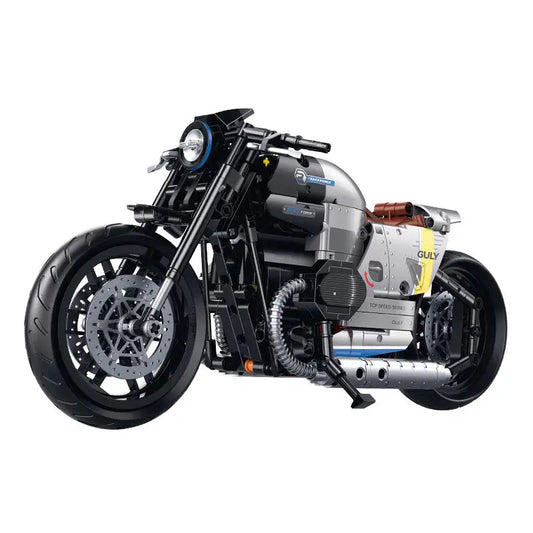 GULY 60535 Black/Silver BMW R 18 Building Block Model (1:8 Scale)