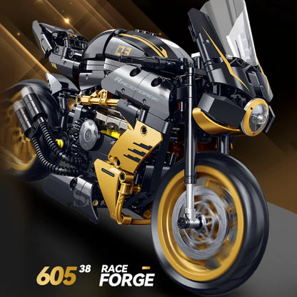 GULY 60538 Black/Gold MV Agusta Building Block Model (1:8 Scale)
