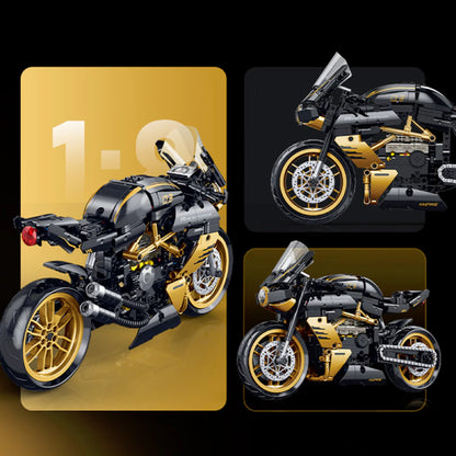 GULY 60538 Black/Gold MV Agusta Building Block Model (1:8 Scale)