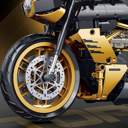 GULY 60538 Black/Gold MV Agusta Building Block Model (1:8 Scale)