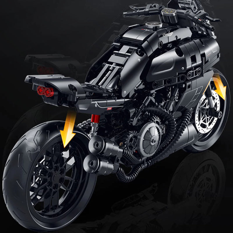GULY 60546 Black Ducati Diavel Building Block Model (1:8 Scale)