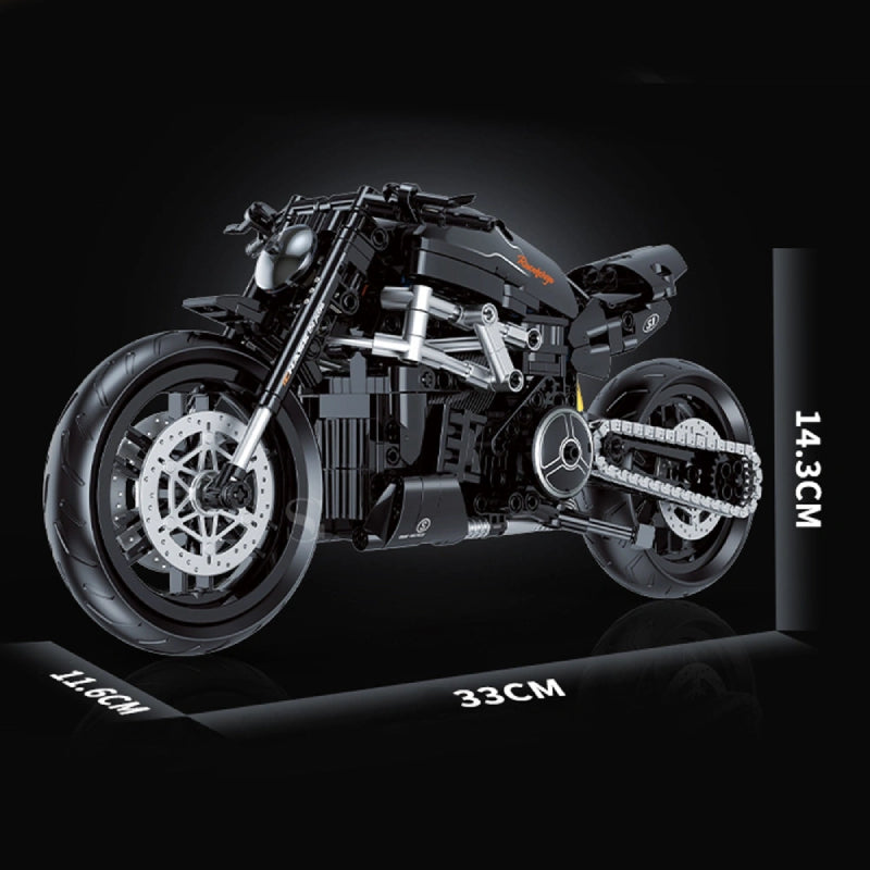 GULY 60551 Black Ducati XDiavel S Building Block Model (1:8 Scale)
