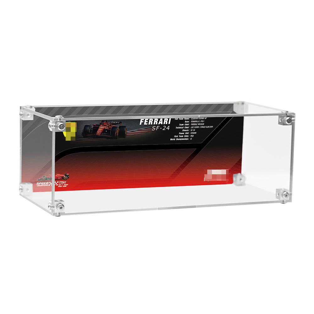 Super Racing Car Transparent Inteated Acrylic Display Case