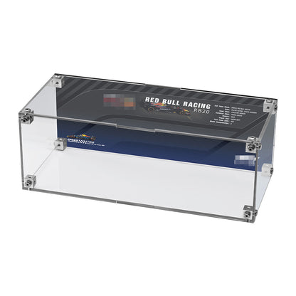 Super Racing Car Transparent Inteated Acrylic Display Case