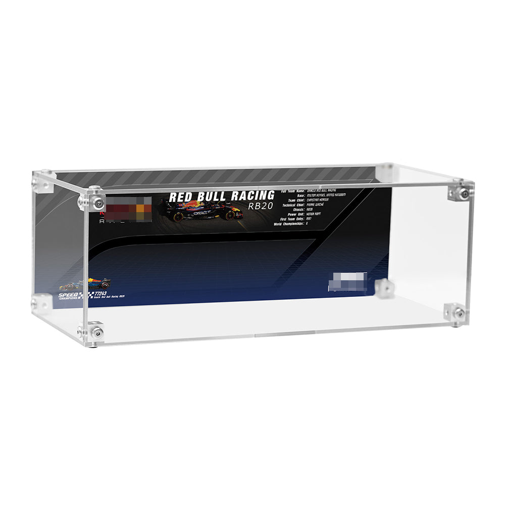 Super Racing Car Transparent Inteated Acrylic Display Case