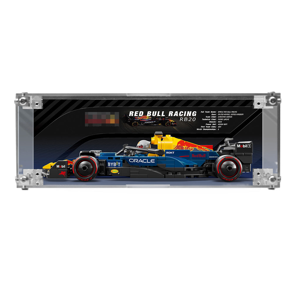 Super Racing Car Transparent Inteated Acrylic Display Case