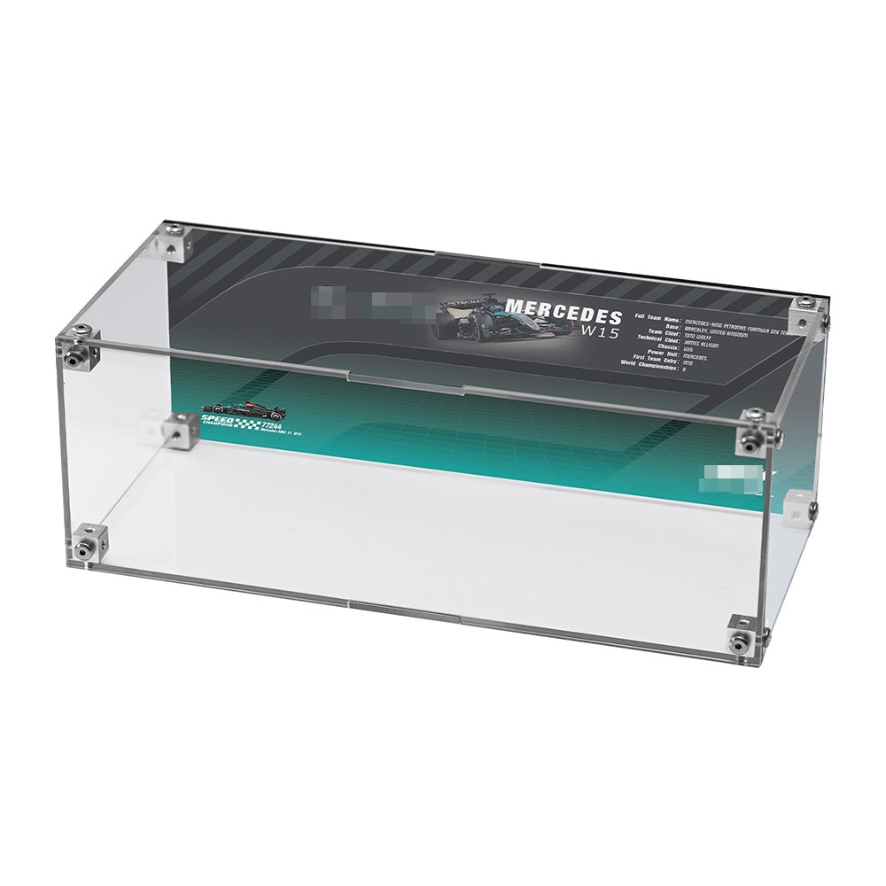 Super Racing Car Transparent Inteated Acrylic Display Case