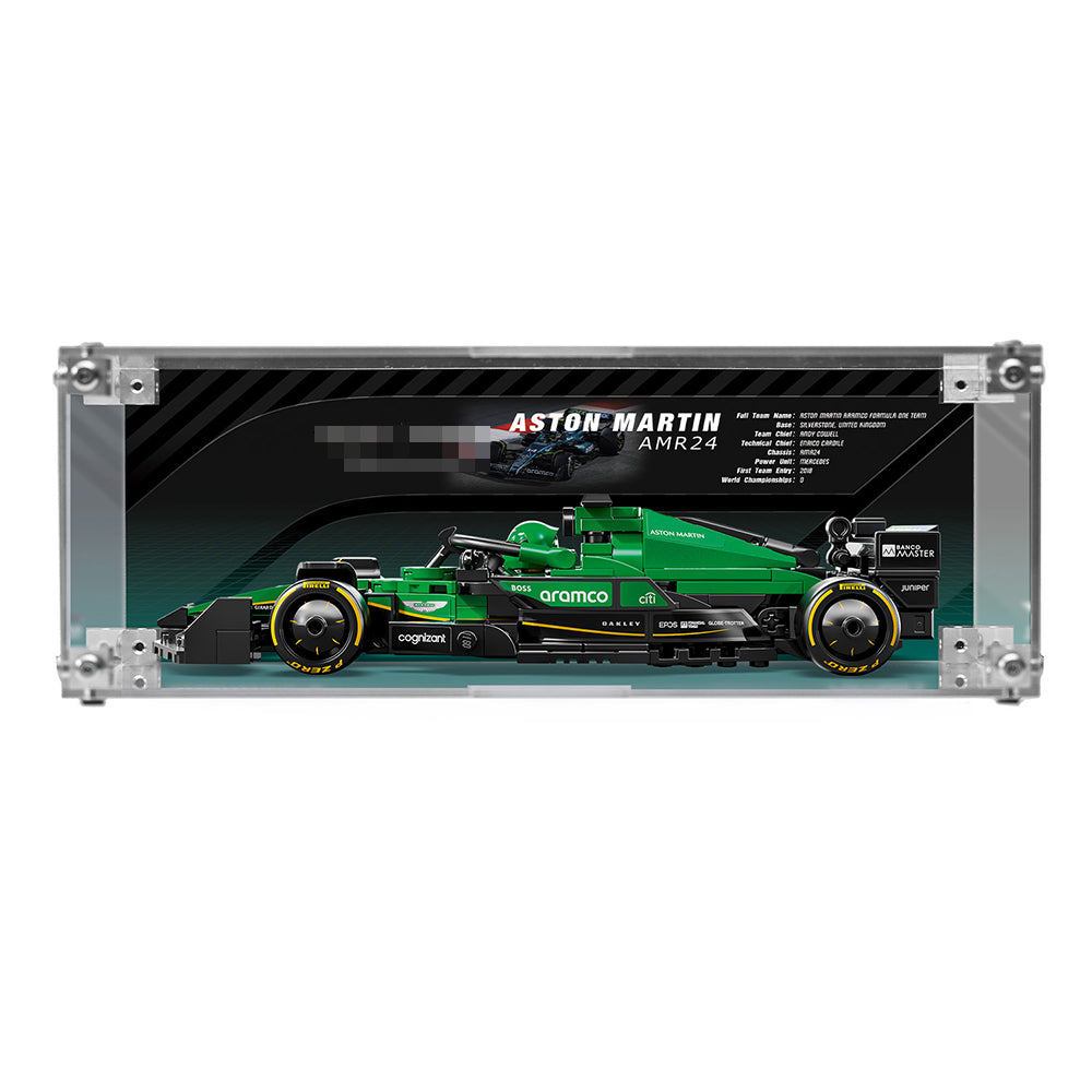 Super Racing Car Transparent Inteated Acrylic Display Case