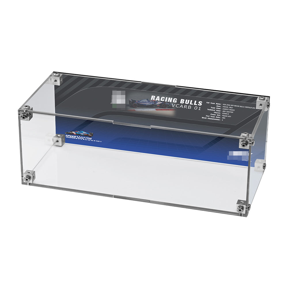 Super Racing Car Transparent Inteated Acrylic Display Case