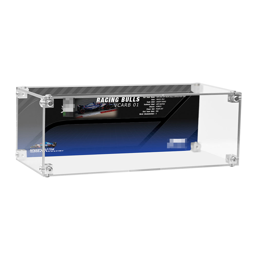 Super Racing Car Transparent Inteated Acrylic Display Case