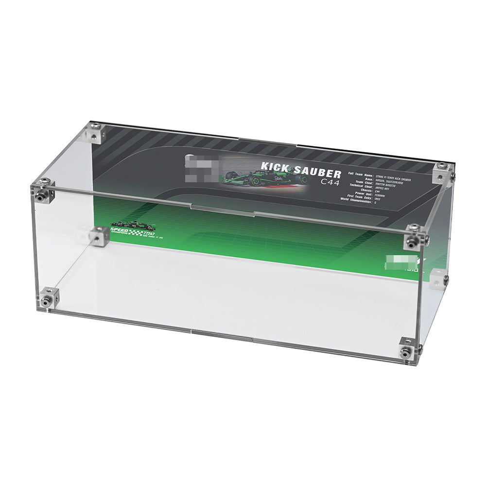 Super Racing Car Transparent Inteated Acrylic Display Case