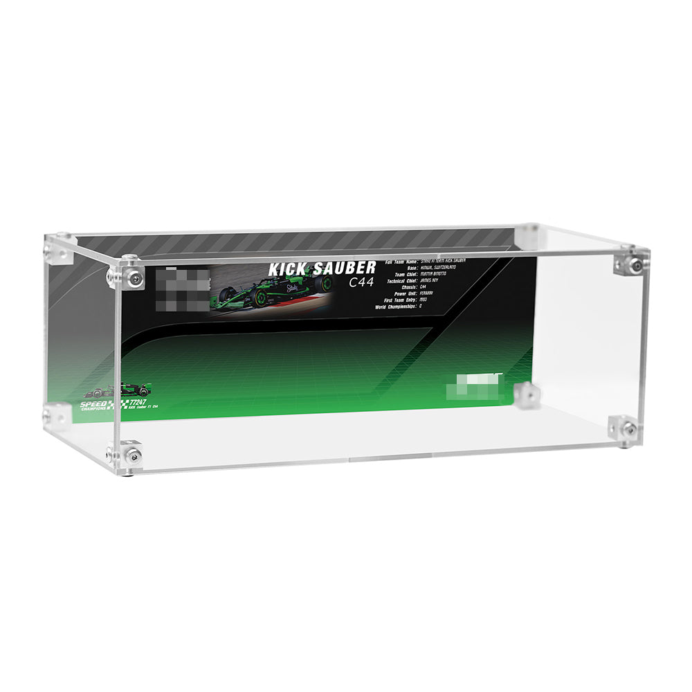 Super Racing Car Transparent Inteated Acrylic Display Case