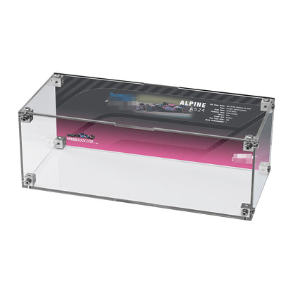 Super Racing Car Transparent Inteated Acrylic Display Case