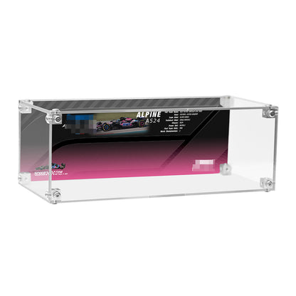 Super Racing Car Transparent Inteated Acrylic Display Case
