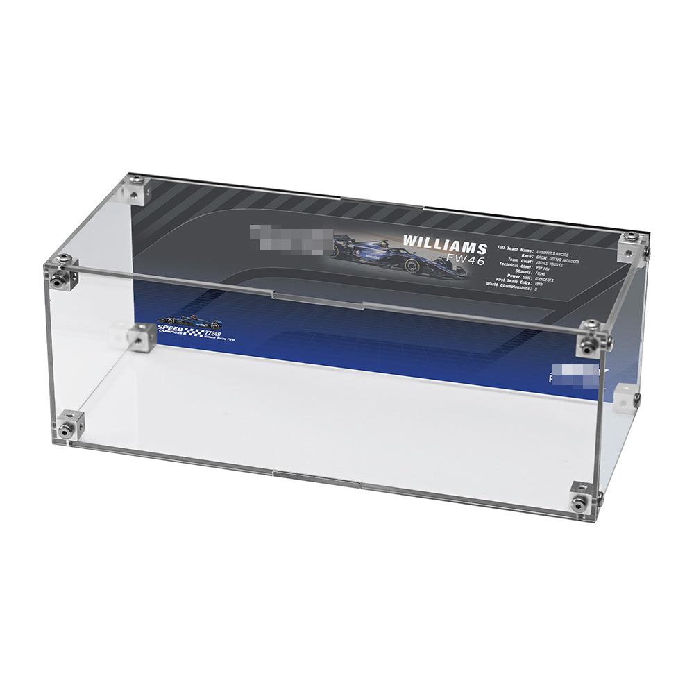Super Racing Car Transparent Inteated Acrylic Display Case
