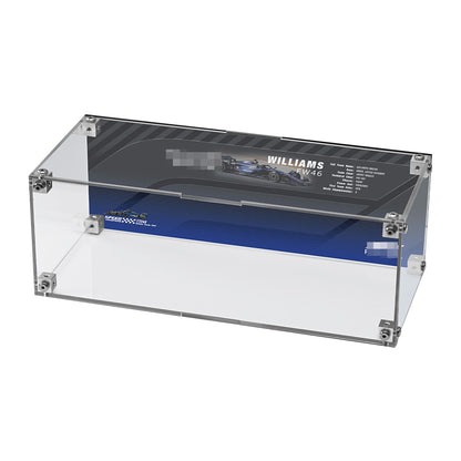 Super Racing Car Transparent Inteated Acrylic Display Case